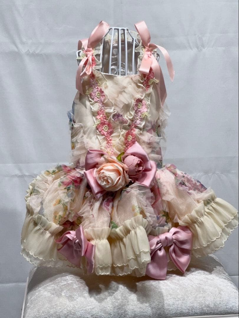 【新品未使用】犬服　２WAY ロングドレス　サイズM