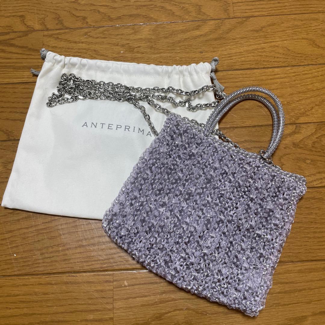 アンテプリマ ミニアトゥーラ ワイヤー オルガンザ ラベンダーシルバー