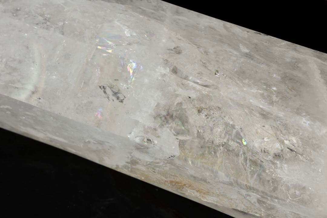 超特大95㎝ 虹入水晶ポイント 天然水晶 原石 天然石 六角水晶 パワーストーン