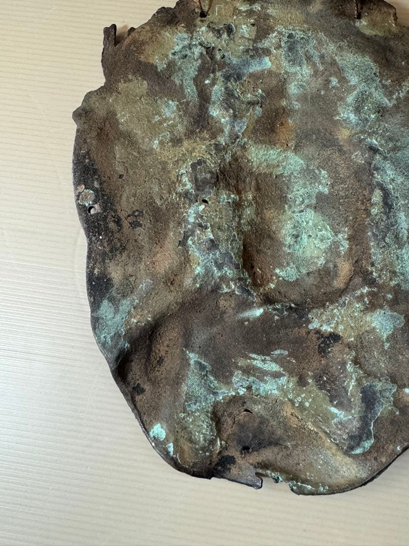 2707 銅製　観世音菩薩　仏像　置物　壁掛け　時代物