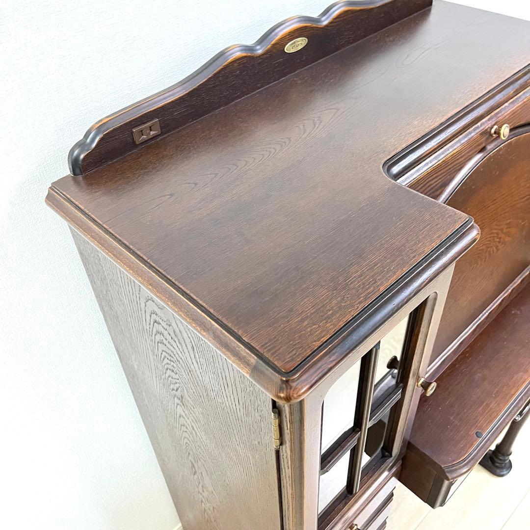 (つ14)ミラーデスク コンパクトドレッサー アトランタライティングビューロー