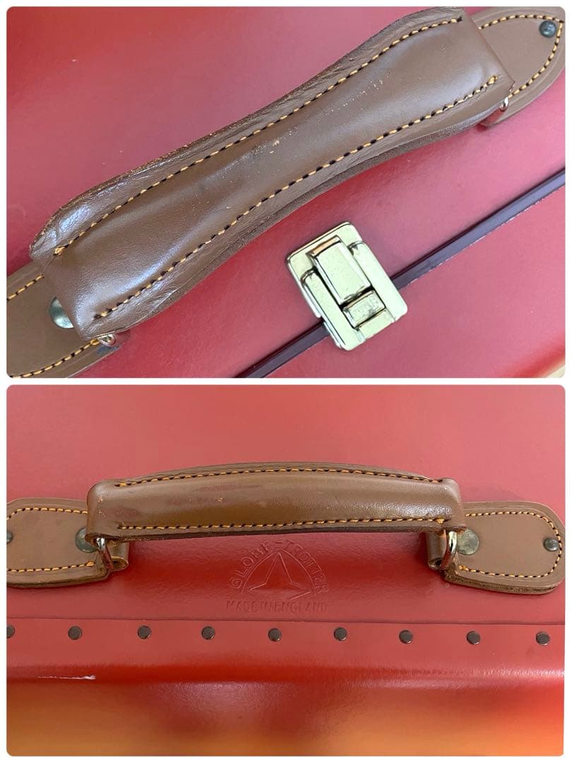 グローブトロッター 英国製 赤 大型 ヴィンテージ キャリーケース