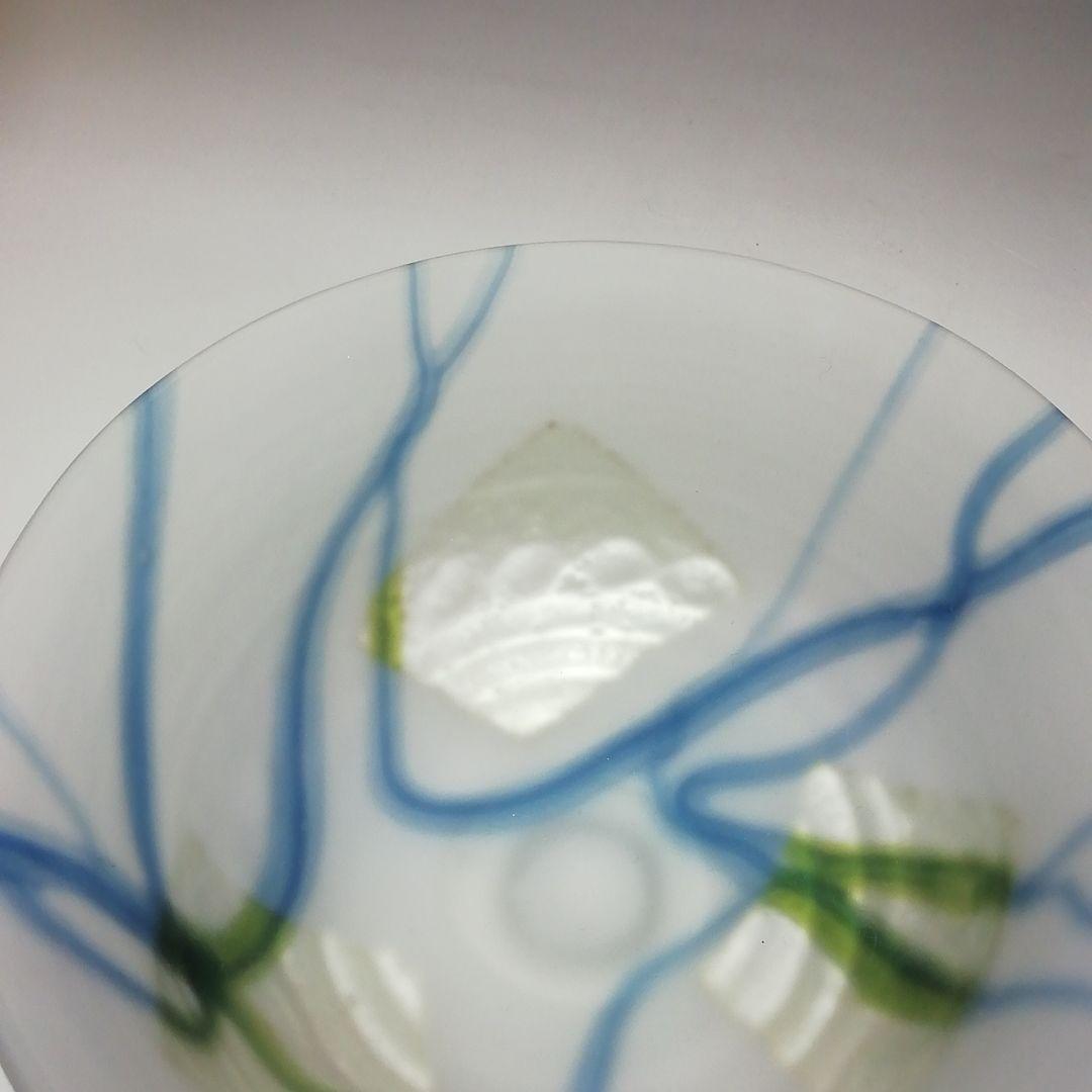 Ｓ５７４　茶碗　『義山　銀箔清流』『水崎長寿作』　共箱　抹茶碗　茶道具