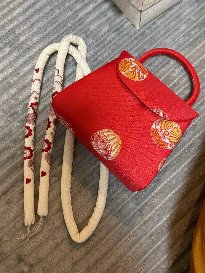 七五三用 花柄刺繍 着物セット