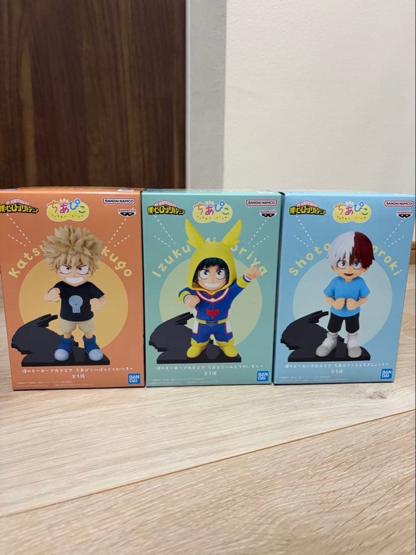 僕のヒーローアカデミア ちあぴこ 緑谷出久 爆轟勝己 轟焦凍 フィギュア