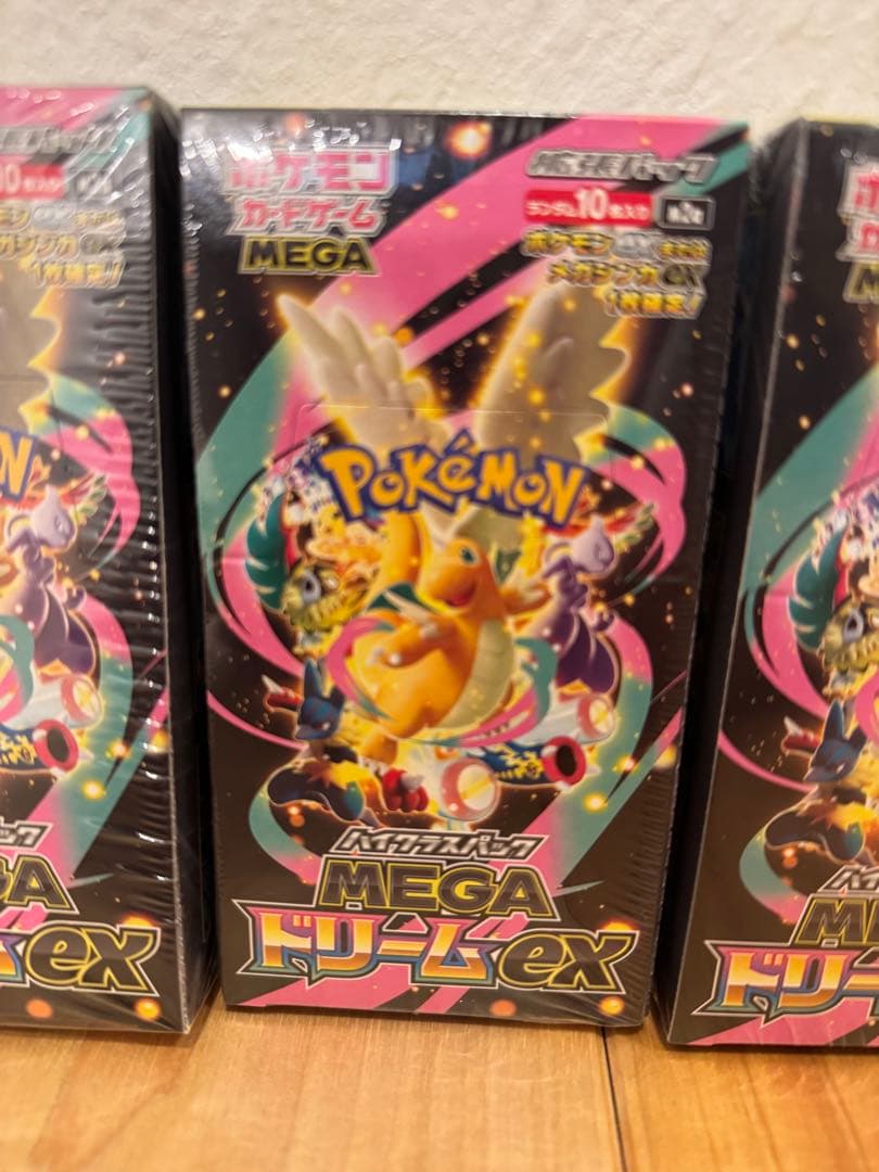 ポケモンカードゲーム　メガドリームex　4箱セット　◆未開封品　初期BOXです。