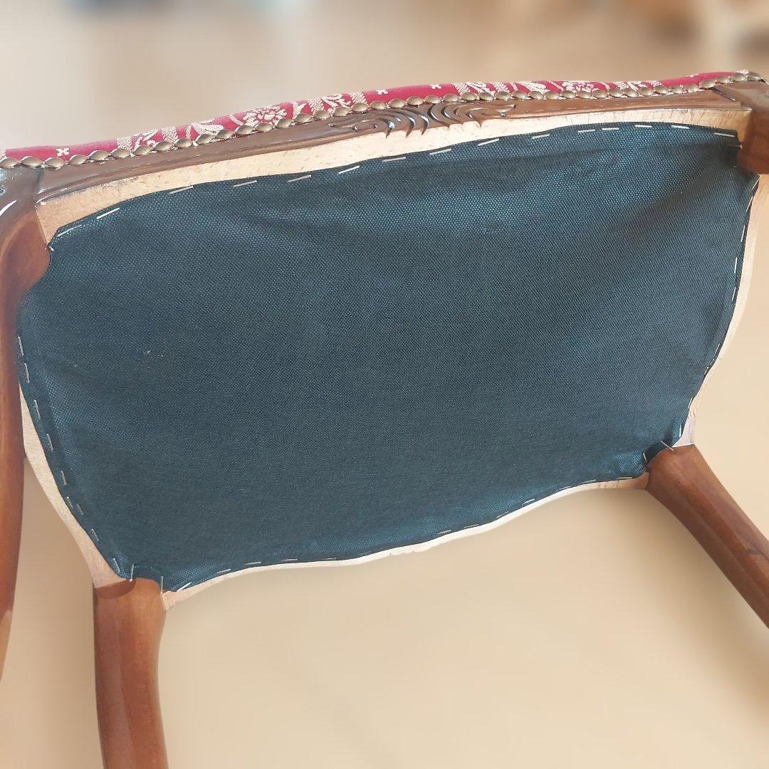 【極美品】木製スツール 花柄 猫脚 ヴィンテージ イタリア製