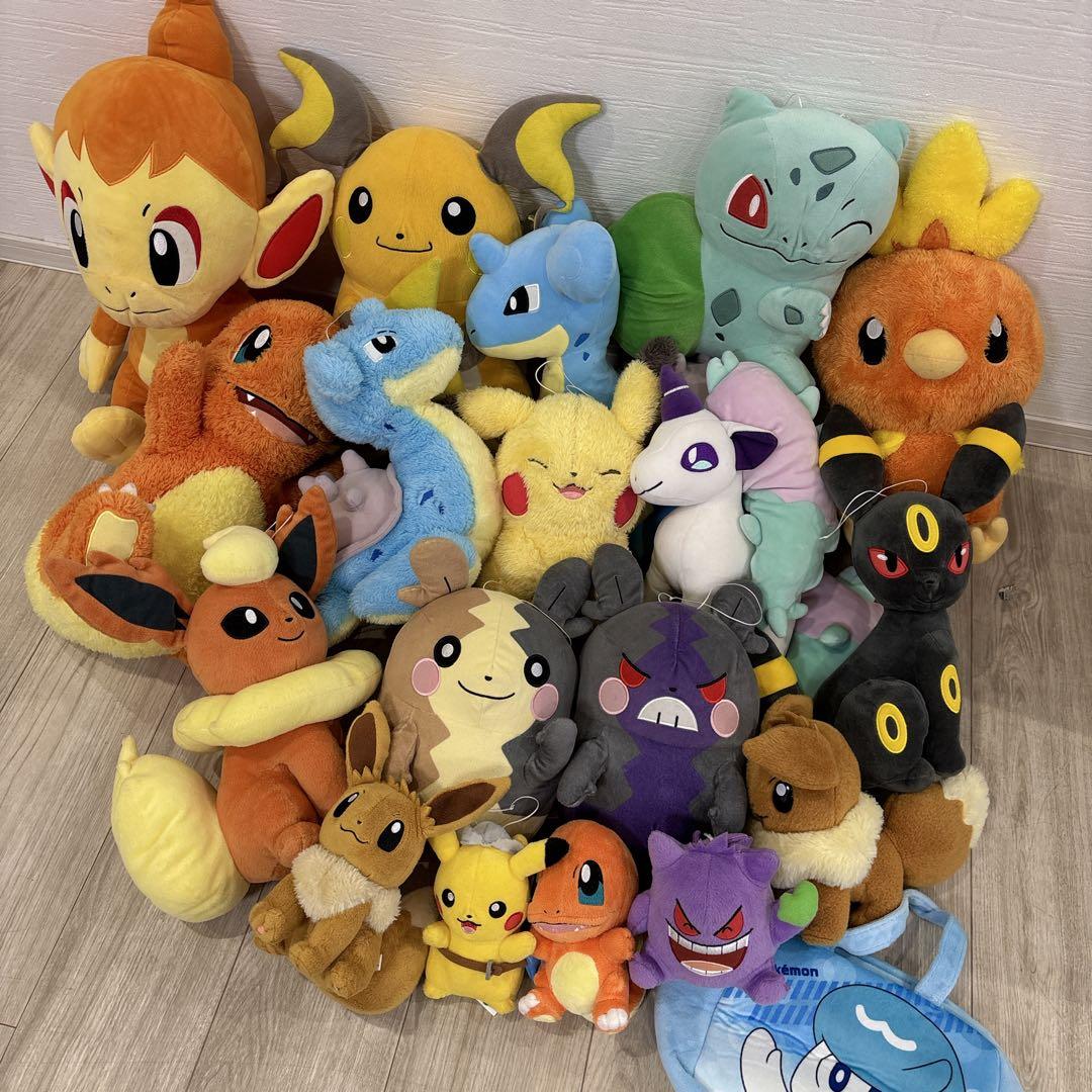 ポケモンぬいぐるみ　まとめ売り　19個　ピカチュウ　大量　フシギダネ