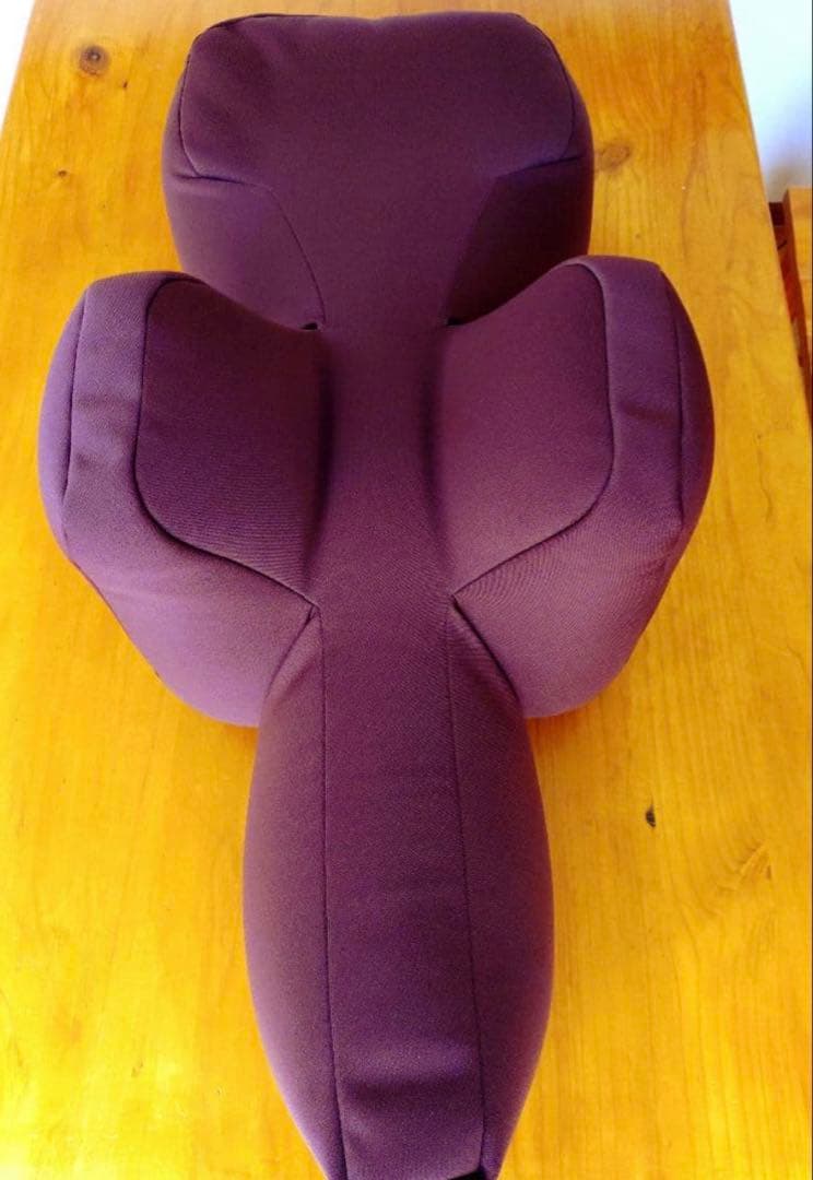 【美品】OneAid リラクッションカバー付き　Lサイズ　ブラウン