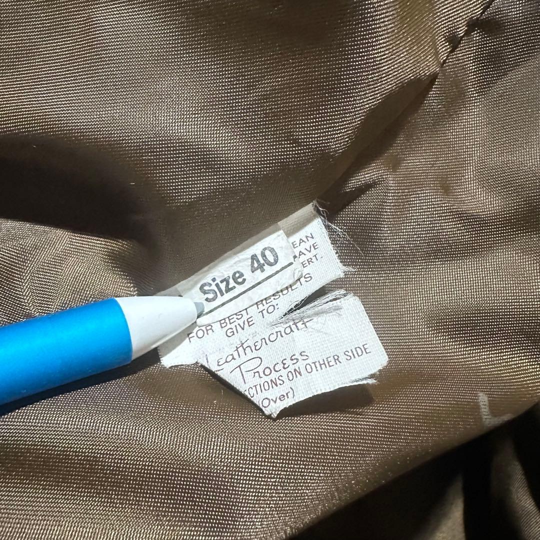 Schott A-2 フライト ジャケット レザー ブラウン