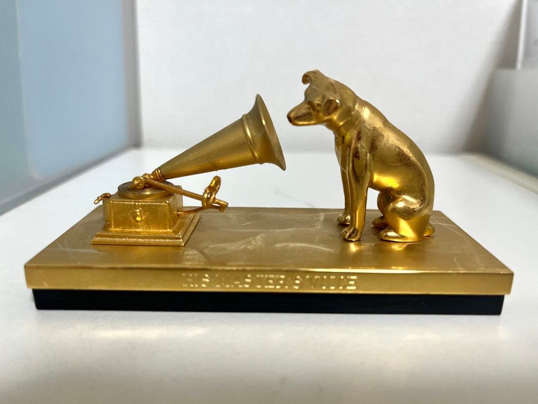 ◉ビクター　ニッパー犬と蓄音機の置物　希少