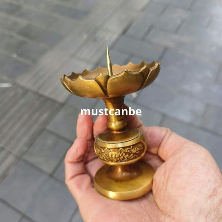 銅製 燭台 仏堂 仏具 工芸品 置物