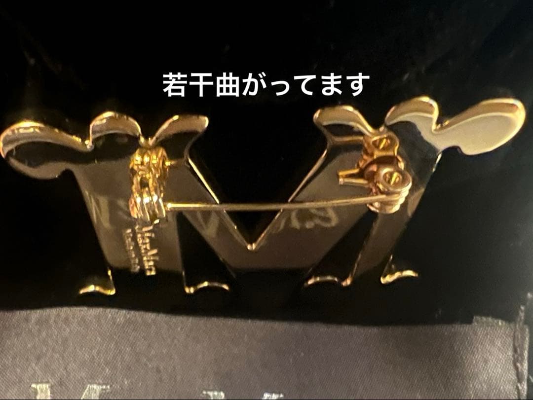 MAX MARA クリスタル ブローチ OPホワイト