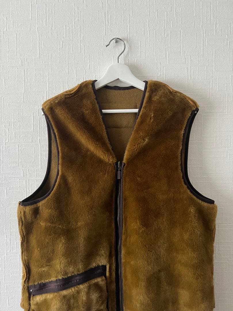 Barbour フリースベスト サイズ40 ブラウン