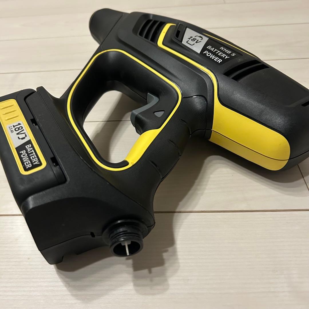 ケルヒャー KHB5 コードレス高圧洗浄機バッテリーセット+ 自吸用ホース