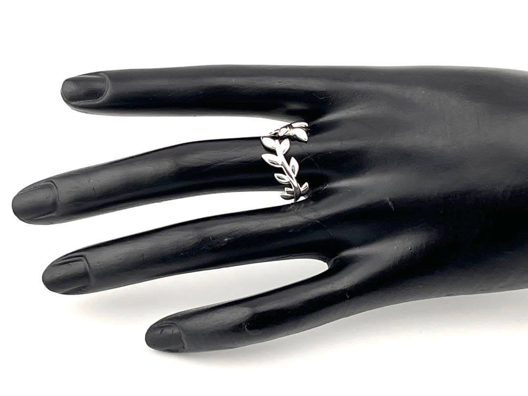 c922 ティファニー　オリーブリーフ　バイパス　リング　925 約15号