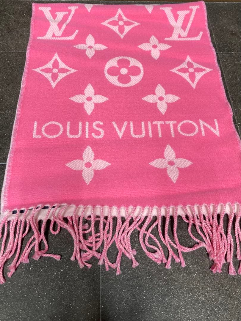 VUITTON マフラー ピンク ルイヴィトン エトール・アメージングラム