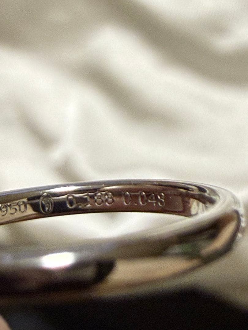 銀座ダイヤモンドシライシリング　4℃ペアリング　4点セット