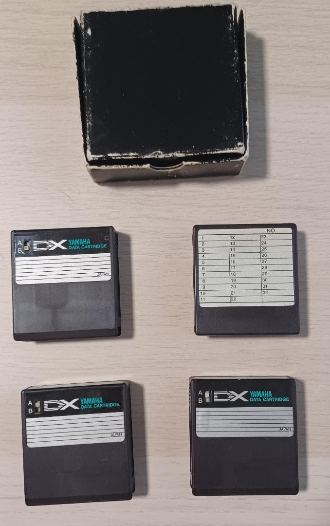 YAMAHA DX7 DATA データカートリッジ　 4個　まとめ売り
