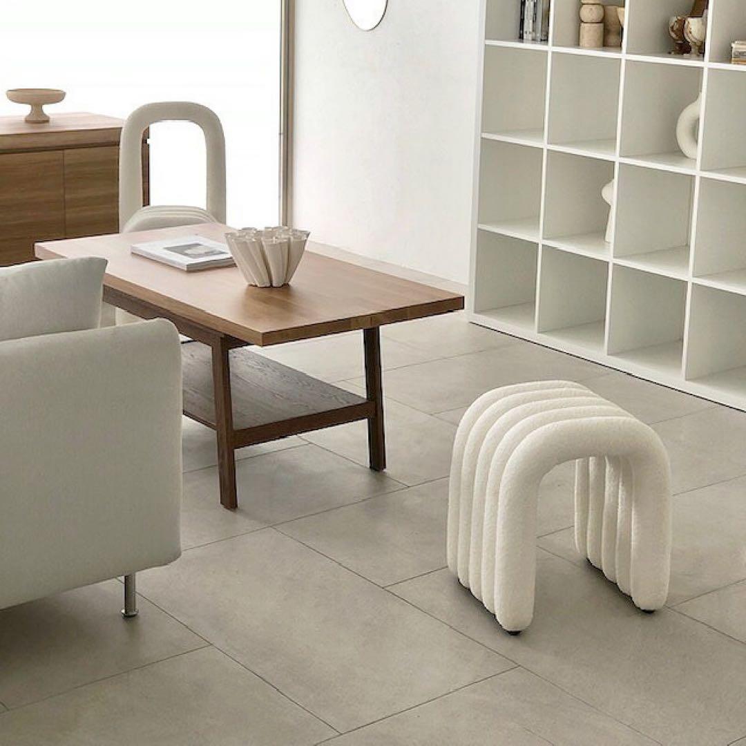 【新品未使用】ブークレ　Arch ART OF BLACK 椅子