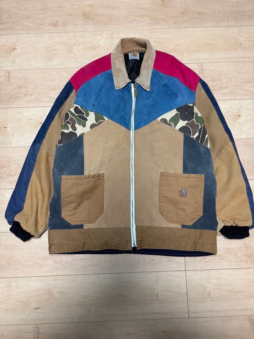 カーハート アウター Carhartt リメイク キャンバス 中綿 ジャケット