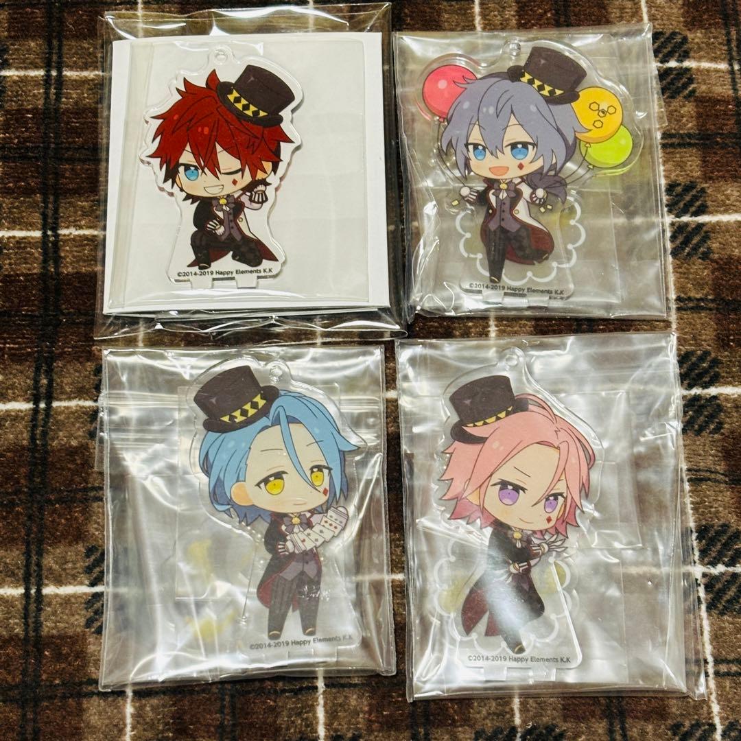 あんスタ クレビ 缶バッジ＆アクスタセット (燐音.ニキ.HiMERU.こはく)