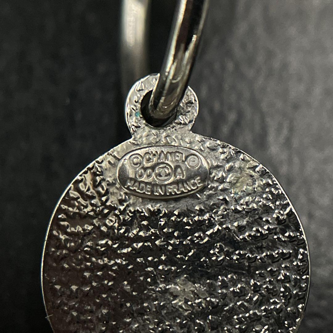 オールド　シャネル　ピアス　ココマーク フェイクパール　シルバー　イヤリング