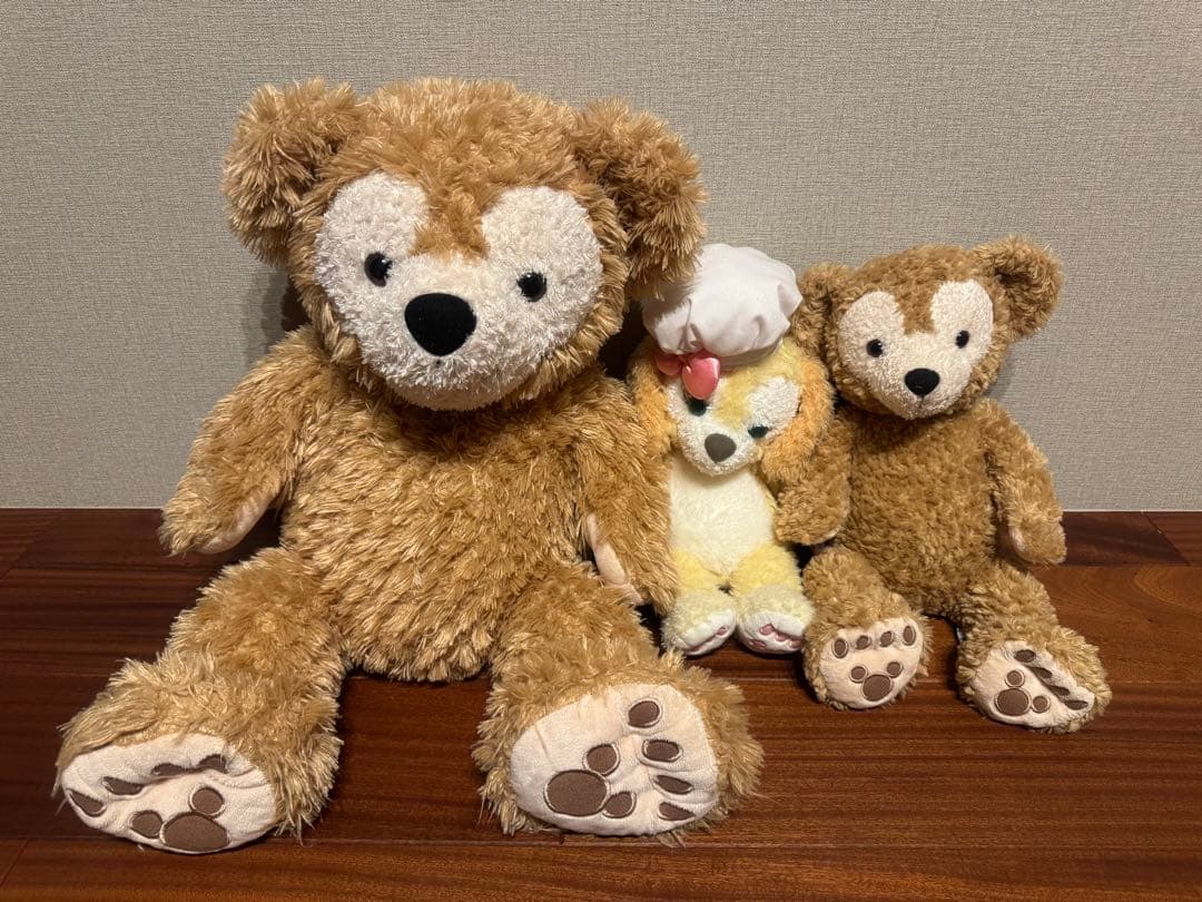 ダッフィーぬいぐるみ2種類＋クッキーちゃん