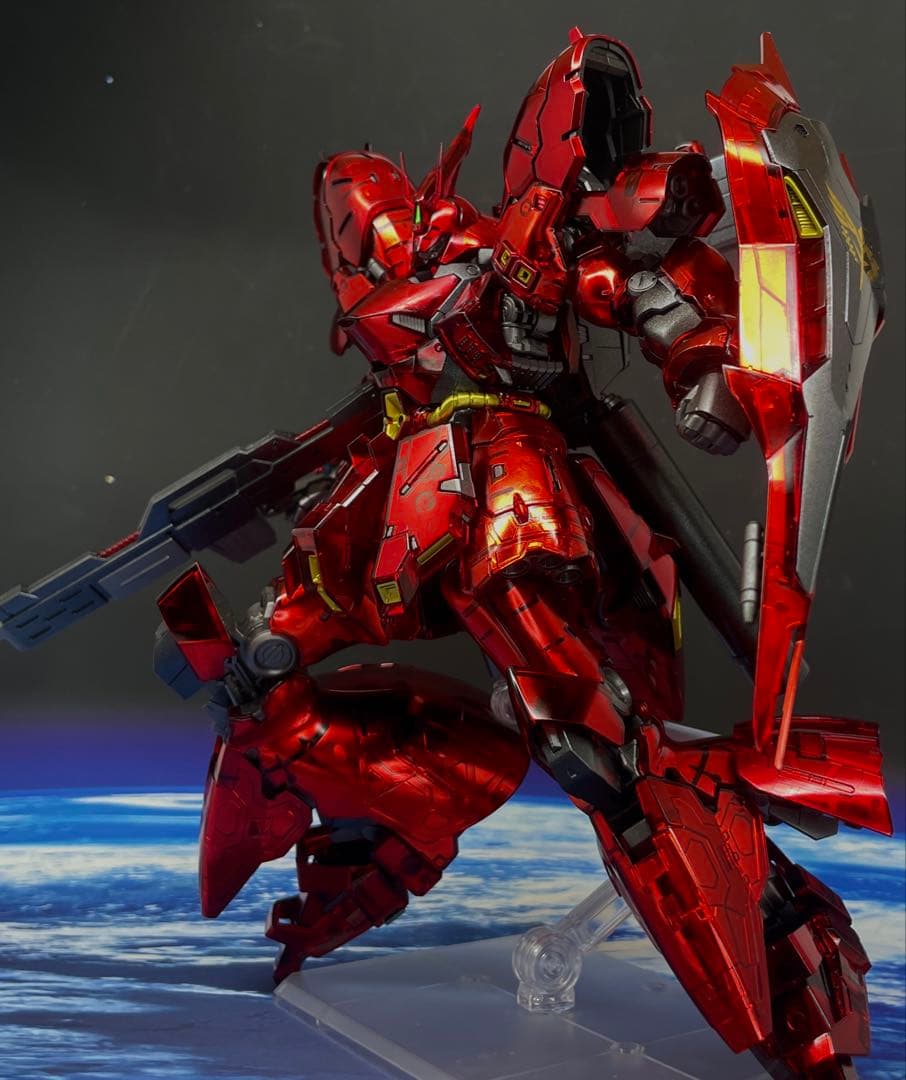 Y*A様 RG 1/144 ガンダムベース限定 サザビー メカニカルコアメッキ