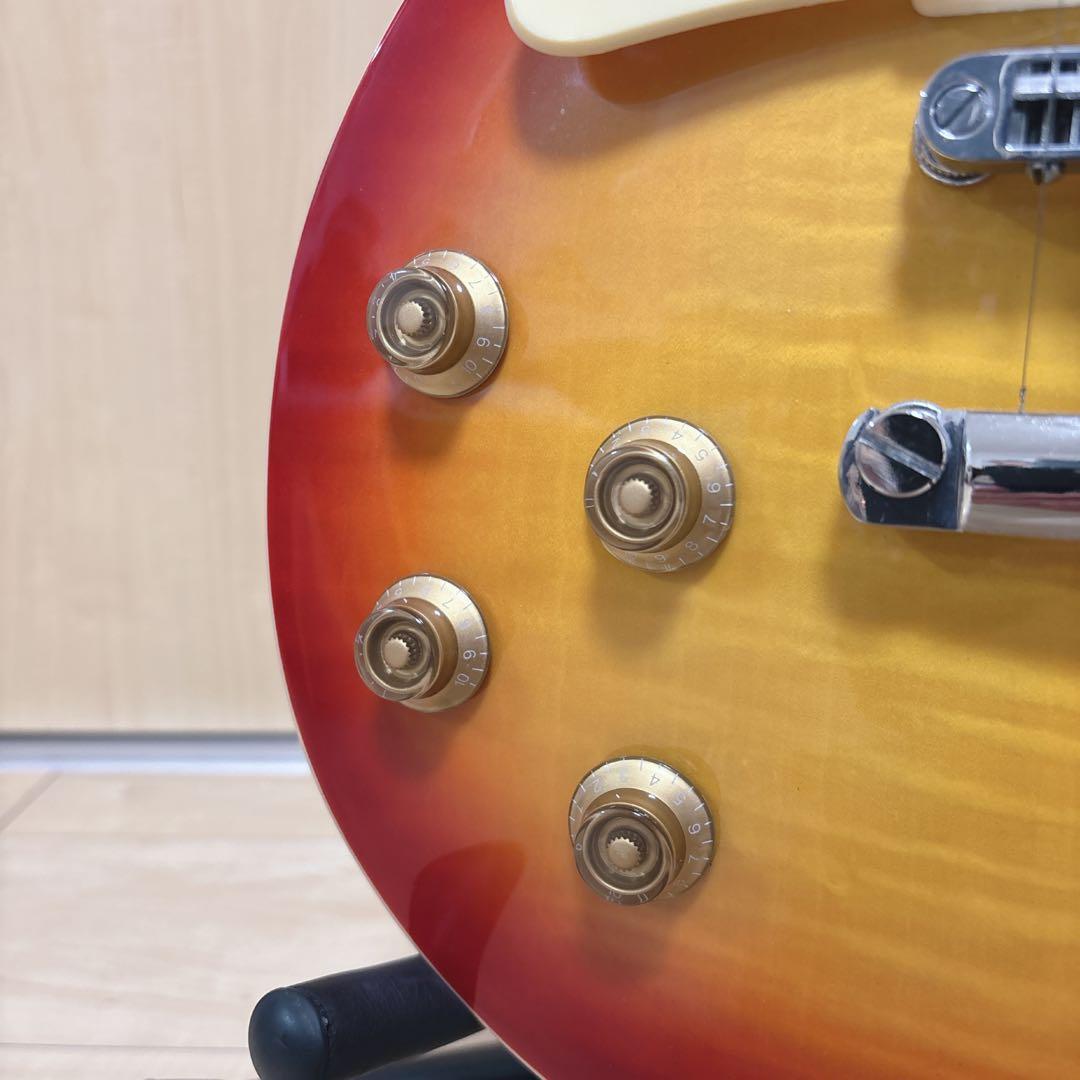 美品 新品弦付 BLITZ エレキギター Leopard レフティー レスポール