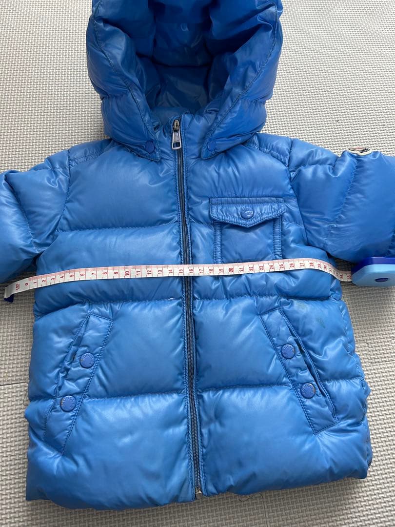 MONCLER フード付きダウンジャケット 青