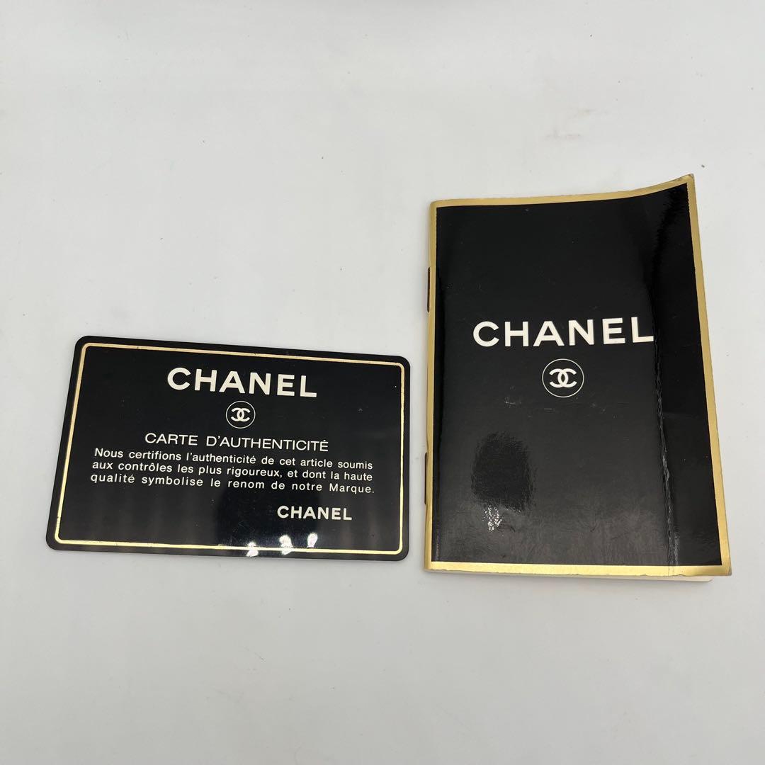 CHANEL 二つ折り財布 デカココマーク ロゴ入り 黒 ギャランティカード付き