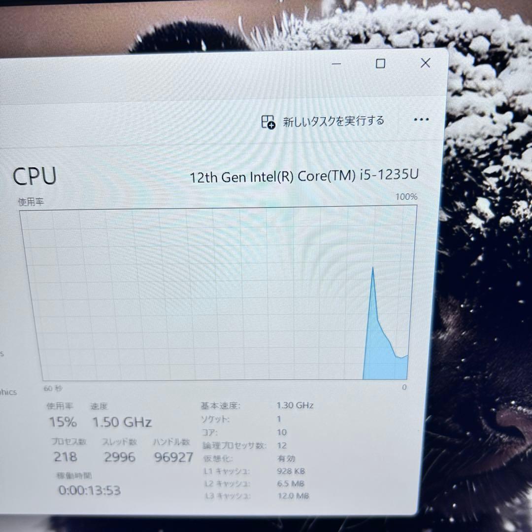 【Office付×第12世代i5】ThinkPad L15｜バッテリー極上