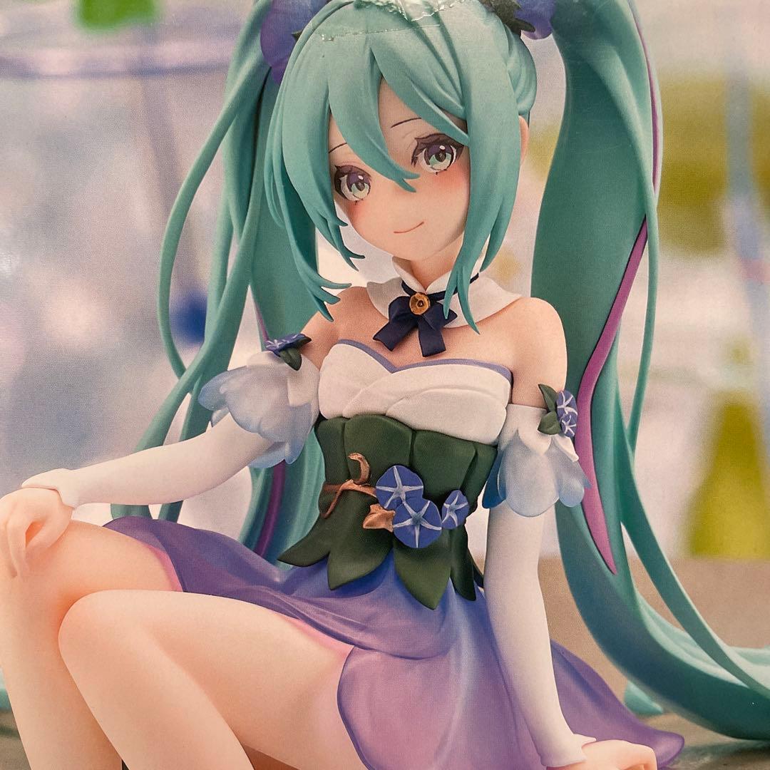 初音ミク ぬーどるストッパーフィギュア Flower fairy 朝顔 ４個