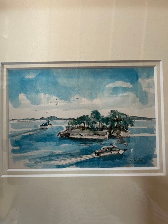 榎木孝明の水彩画【サイン入り】