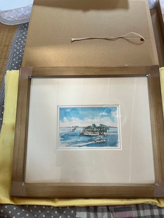 榎木孝明の水彩画【サイン入り】