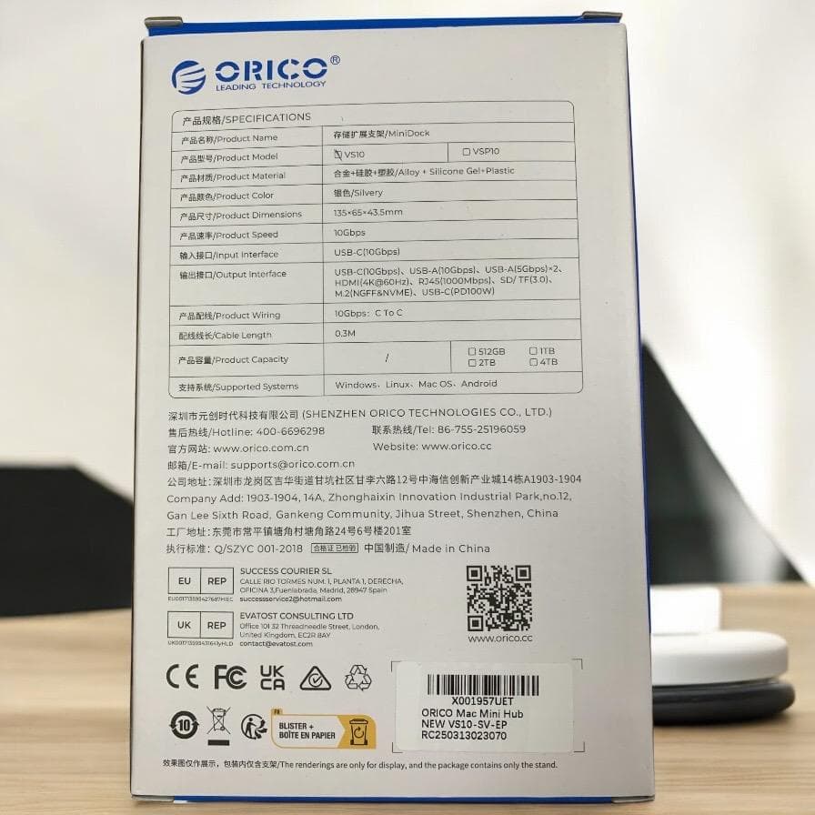 Mac mini M4用ドック 10-IN-1 ハブ 10Gbps