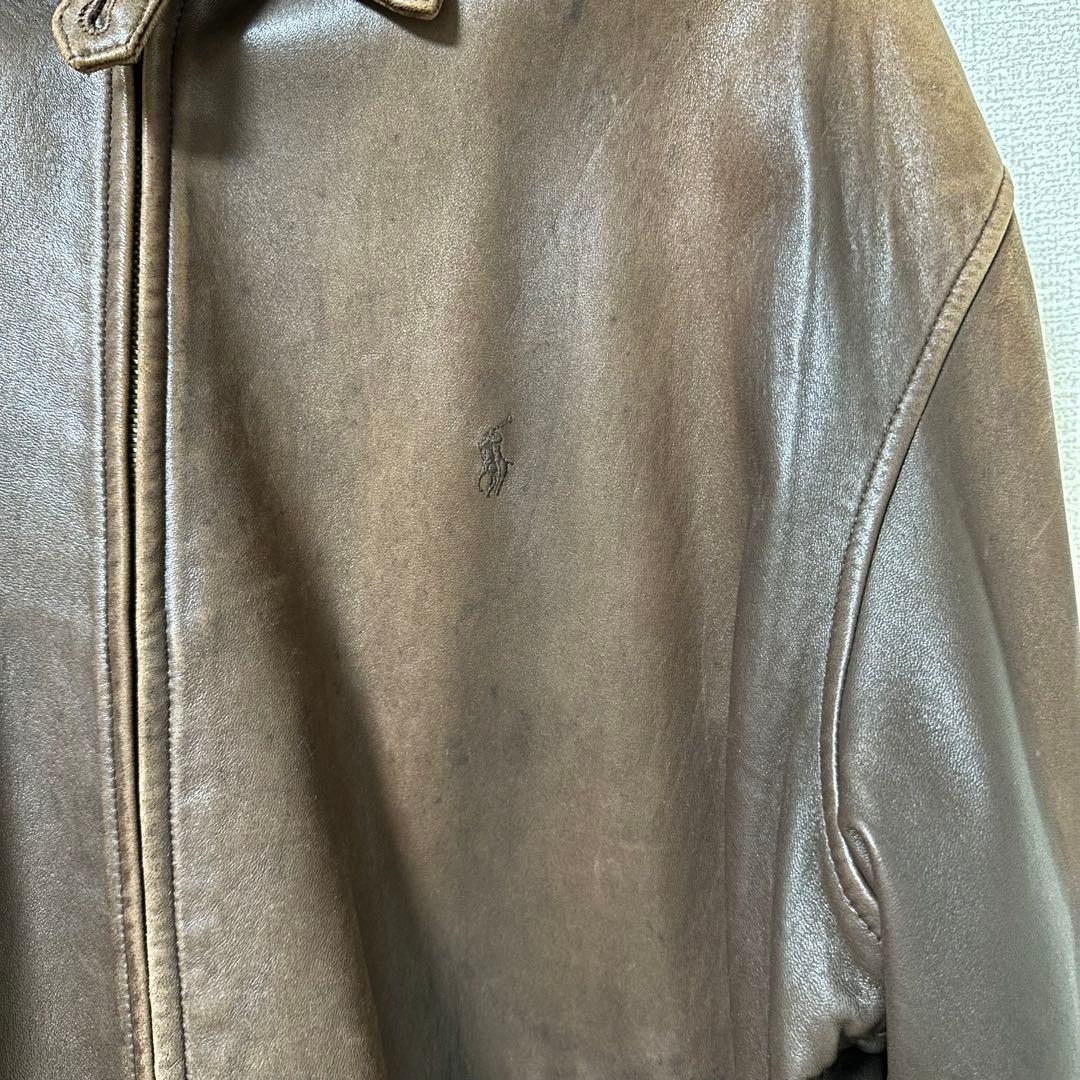 Polo by Ralph Lauren ブラウンレザージャケット ヴィンテージ
