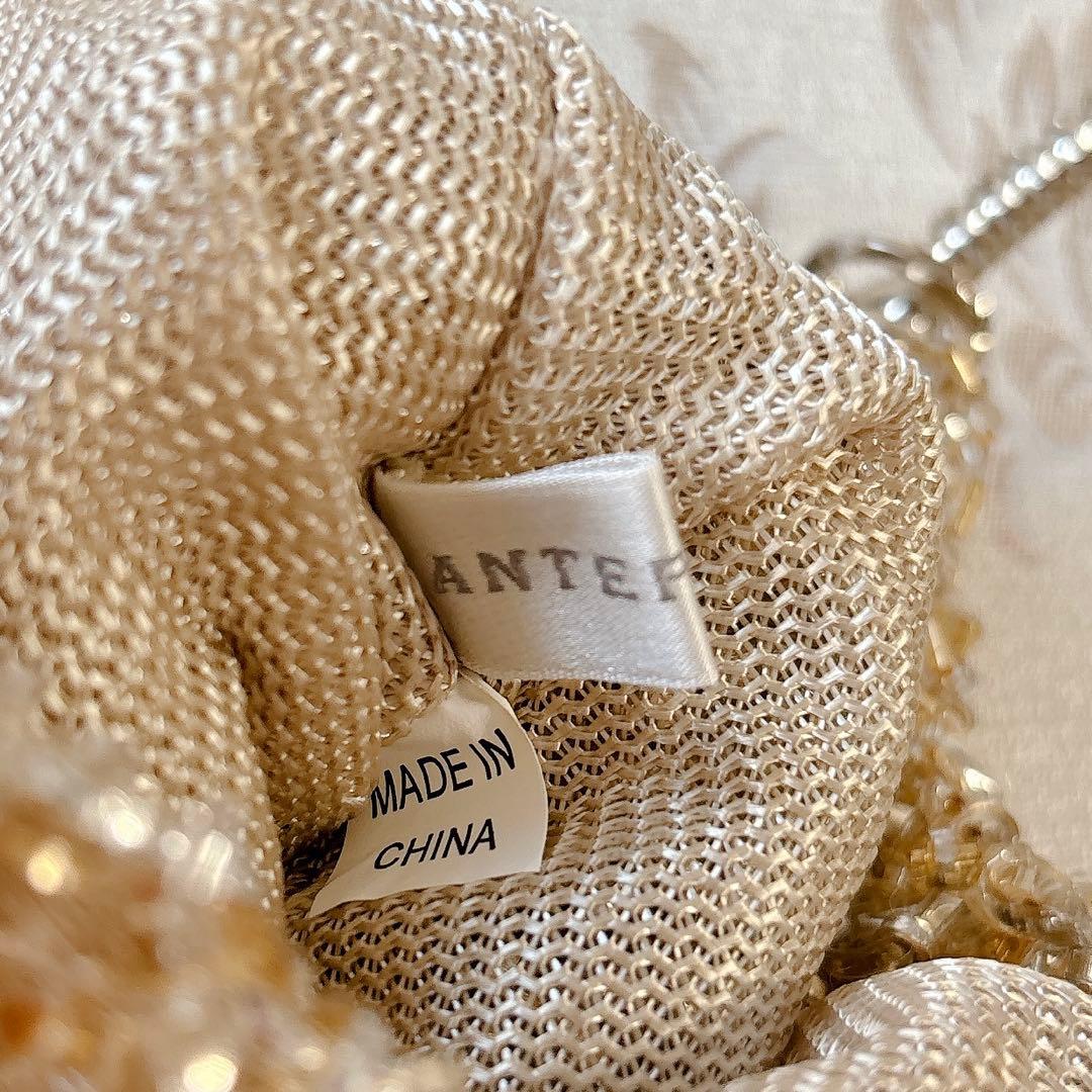アンテプリマ　ワイヤーグリッター　シルバーゴールド　ハンドバッグ　パーティーに♡