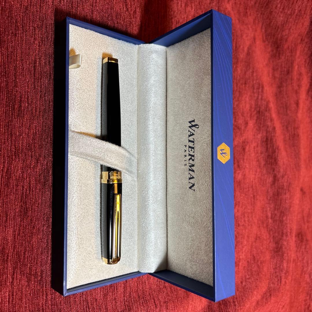 Waterman エクセプション￼•スリムブラックラッカーGT FP F