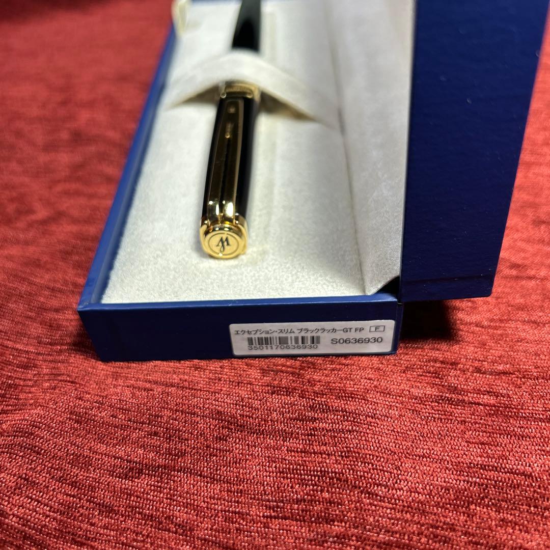 Waterman エクセプション￼•スリムブラックラッカーGT FP F