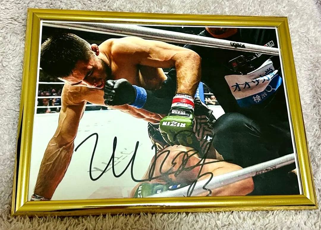 RIZIN シェイドゥラエフ 直筆サイン　師走の超強者祭り　朝倉未来