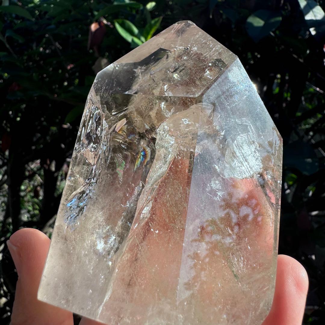 クォーツインクォーツ　フリーフォーム　虹　ファントム多数