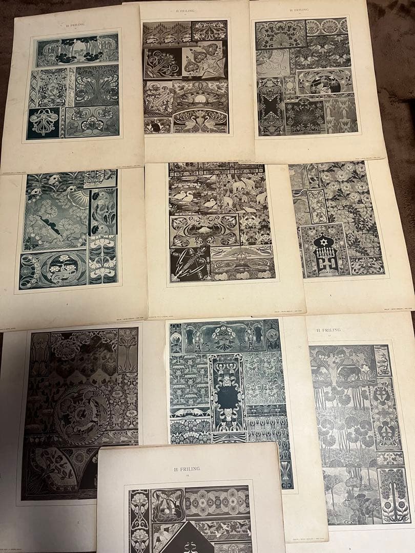 激レア！「Moderne Flachornmente」オリジナル シート全揃い