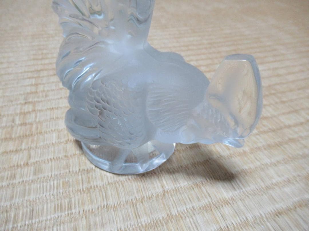 希少1928年 当時のシール付◆ラリック カーマスコット「コックナン」鶏／チャボ