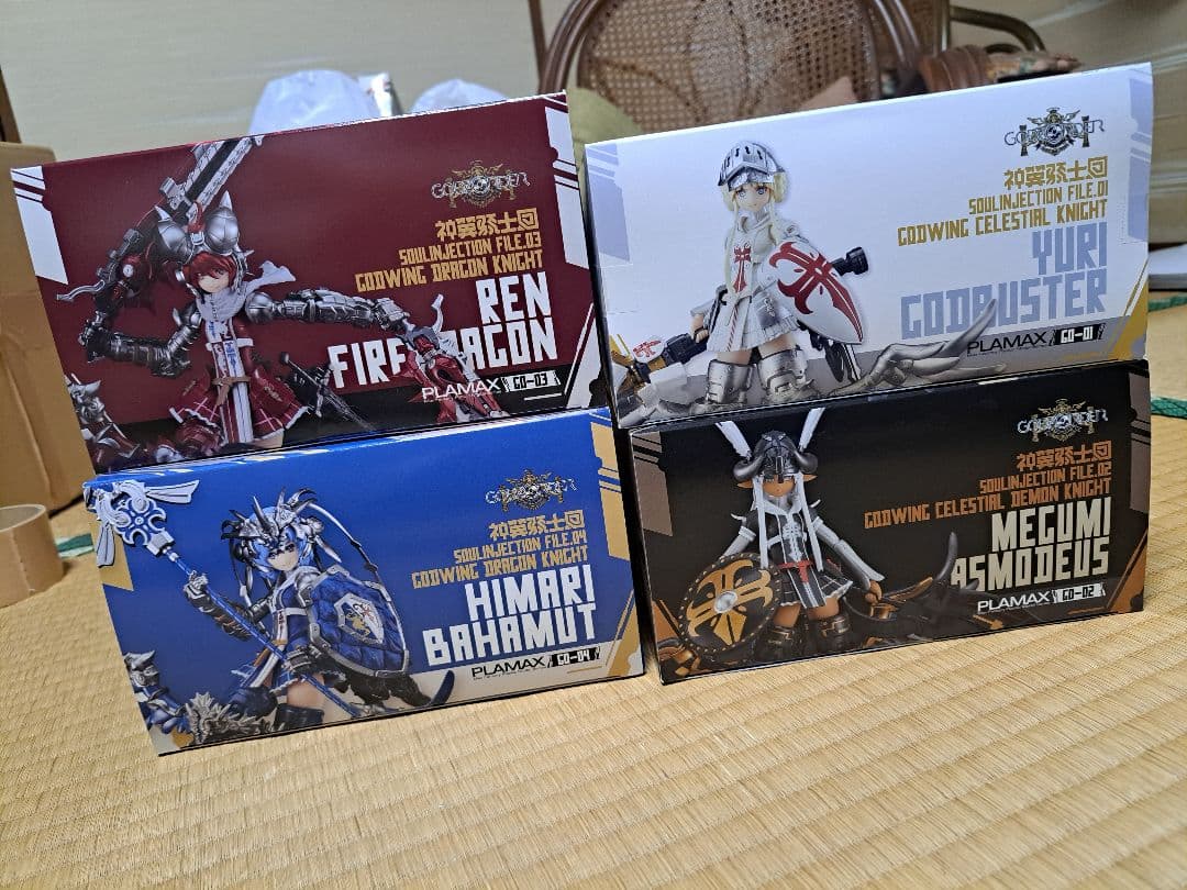 未組立 PLAMAX GODS ORDER 神翼騎士4体セット