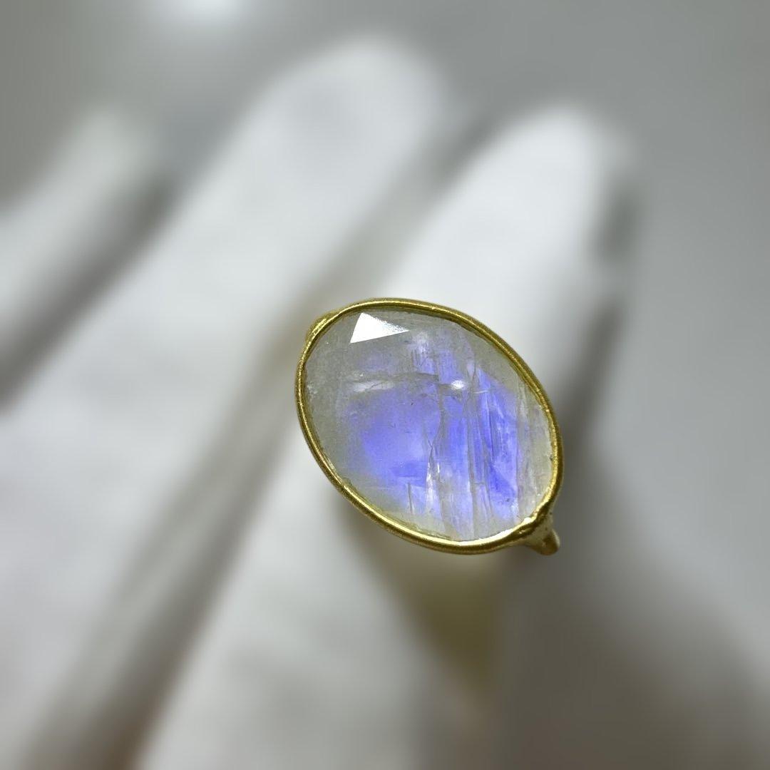 ☆Odul☆レインボームーンストーン☆ネックレス & リング☆未使用品☆