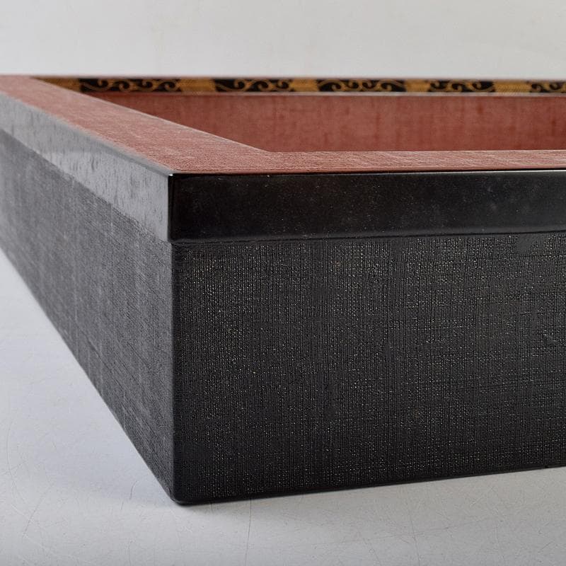 Bambi茶道具　上杉満樹作　松唐草蒔絵　炉縁　共布共箱　C　R9471B