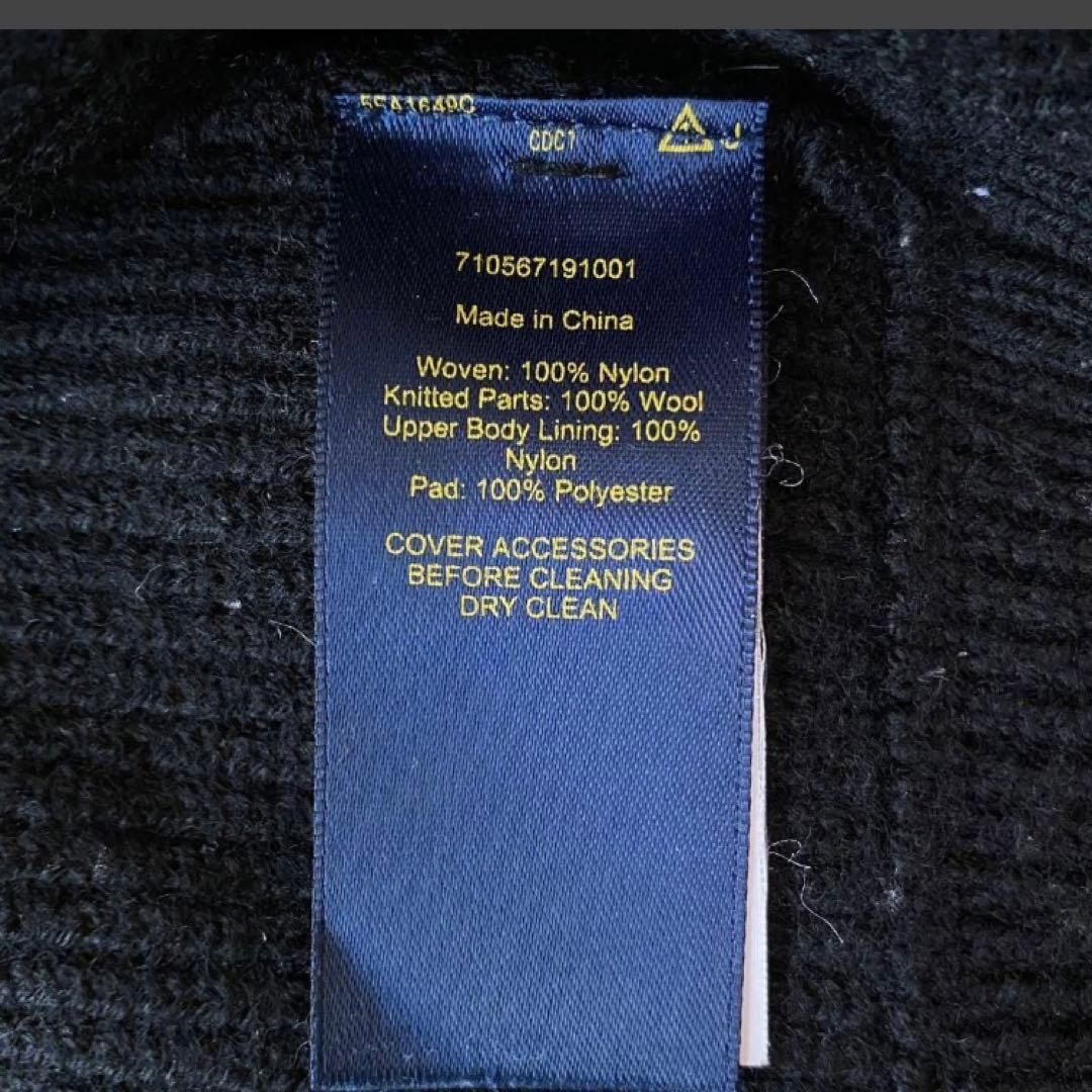 ポロラルフローレン 中綿 ニット切替 ジャケットMサイズ ブラック 黒 メンズ