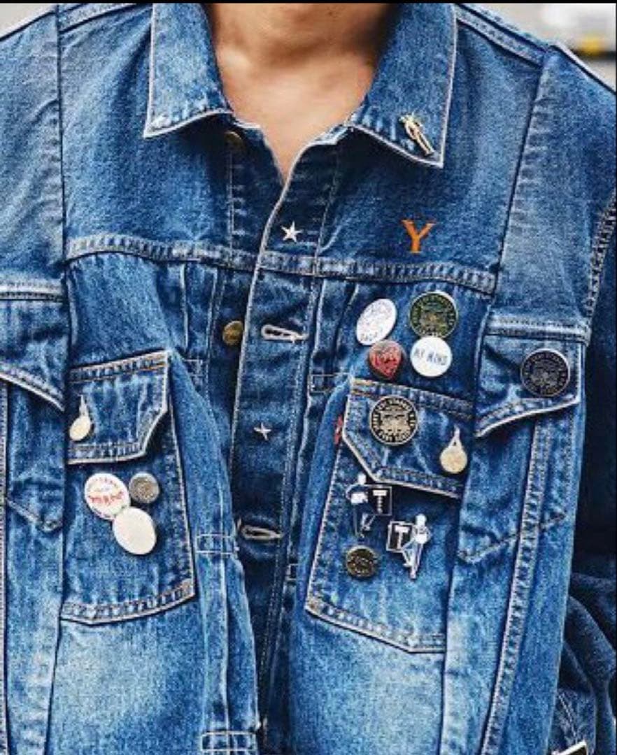 Sacai x Levis 青山店限定ピンズ&缶バッジセット